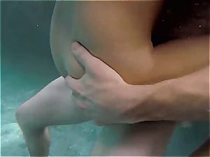 Ashley Adams porked in the pool
