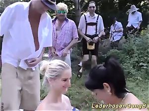 super-naughty german outdoor groupsex fuckfest